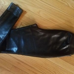 Faux leather leggings